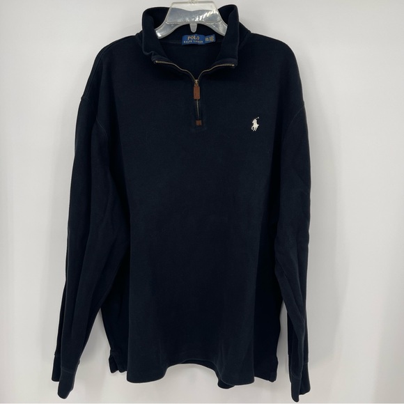 Polo Ralph Lauren QuarterZip Pullover 2XL Classic Preppy Collegiate Heritage - Picture 11 of 12